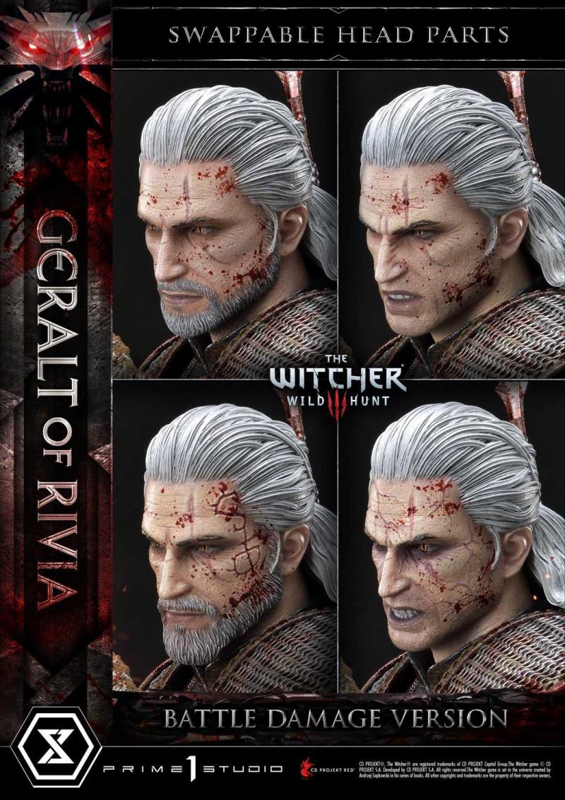 The Witcher 3: Wild Hunt Geralt of Rivia Battle Damage Version