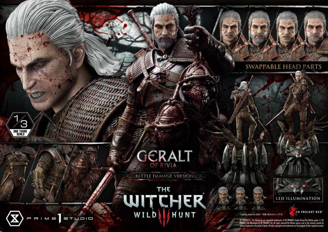 The Witcher 3: Wild Hunt Geralt of Rivia Battle Damage Version