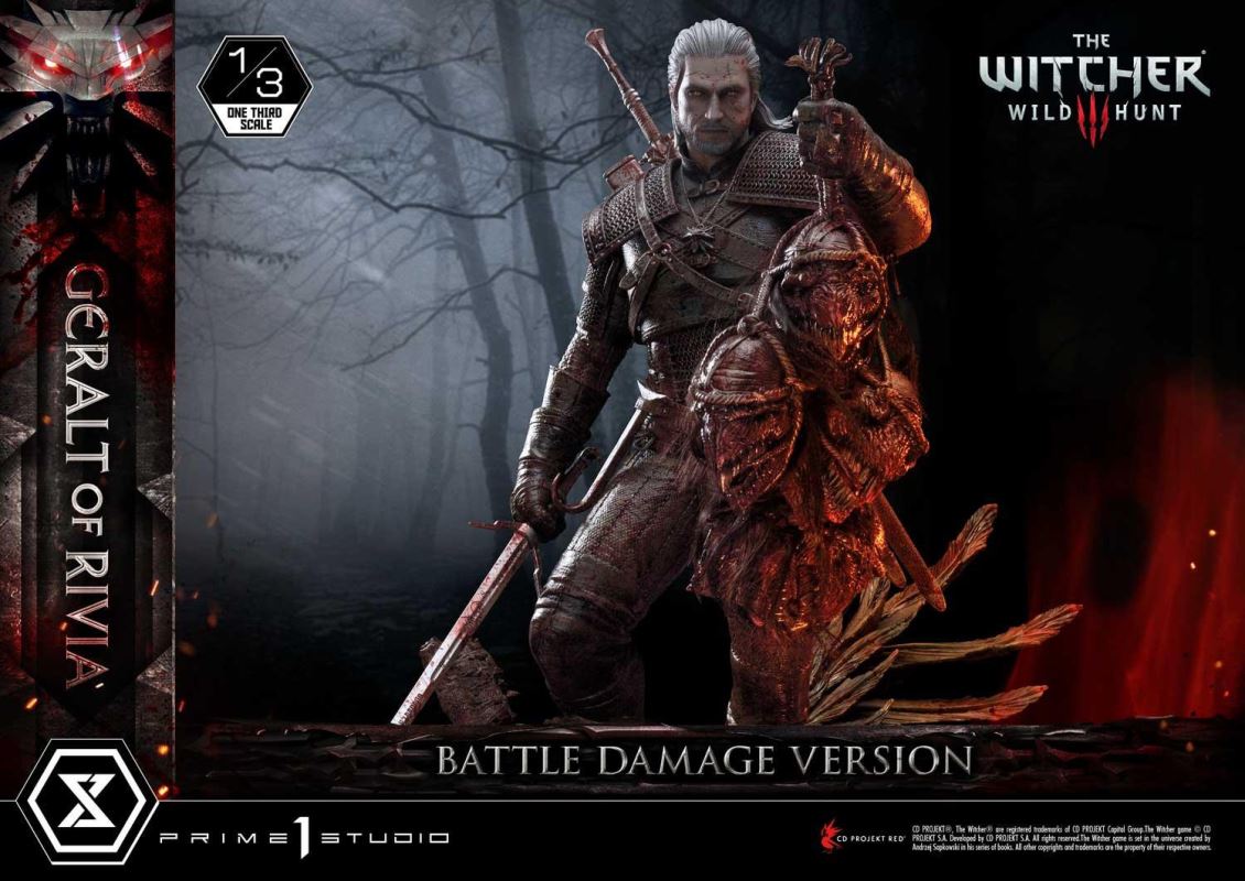 The Witcher 3: Wild Hunt Geralt of Rivia Battle Damage Version