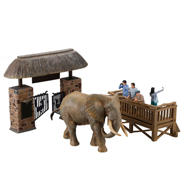 ARTPLA Tourist & African elephant Set 1/35