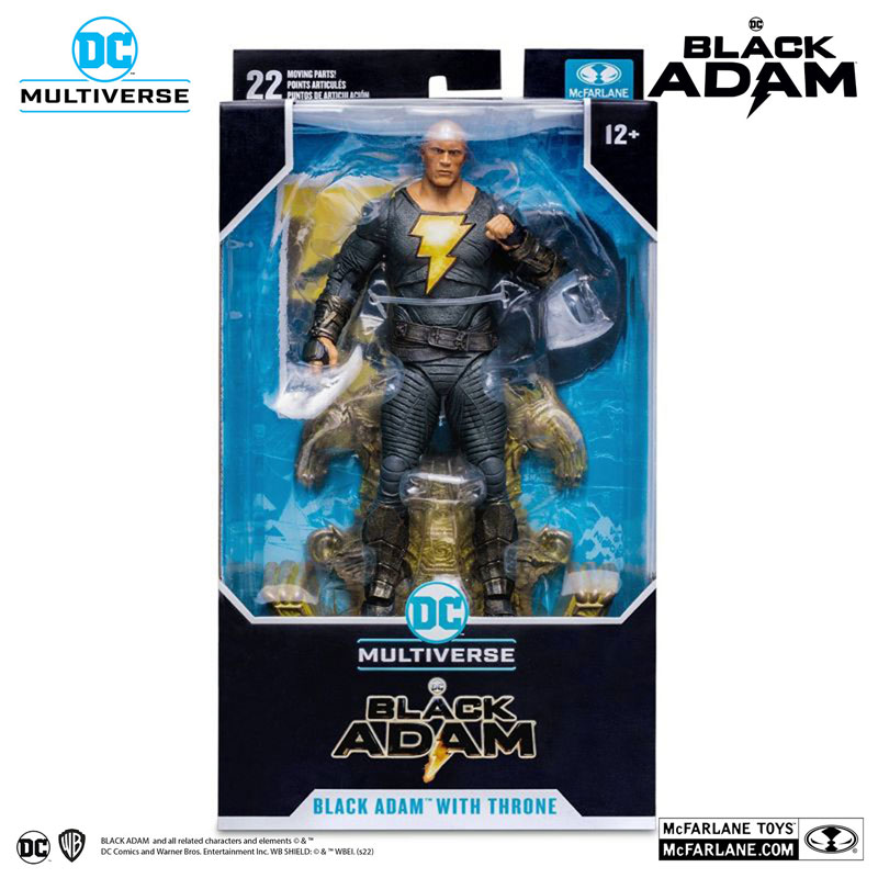DC Multiverse 7 Inch Action Figure #188 Black Adam (w/Throne)