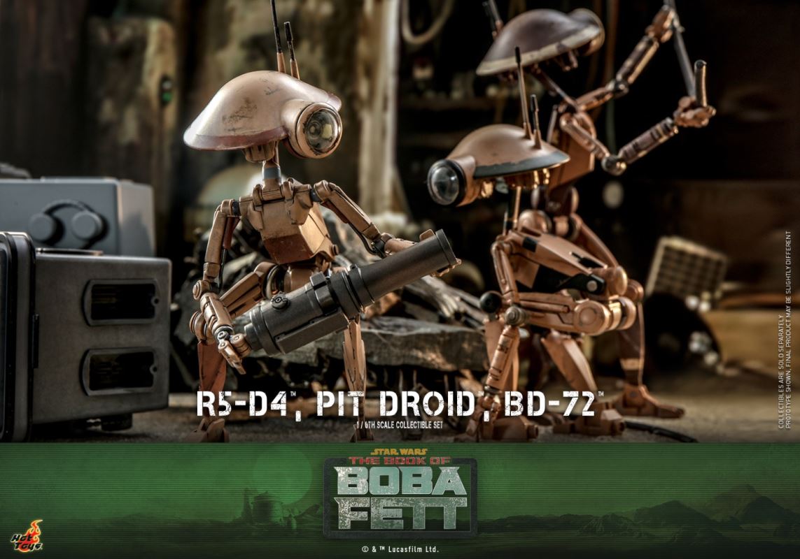 Star Wars: The Book of Boba Fett - 1/6th scale R5-D4TM, Pit DroidTM, BD-72TM Collectible Set 1/6