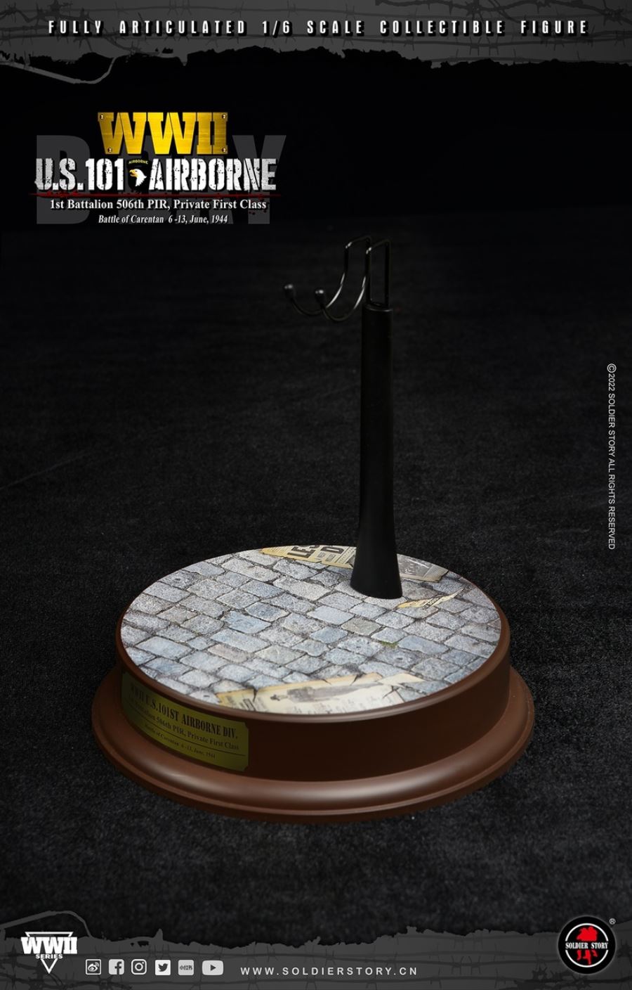 WWII U.S. 101st Airborne DIV. 1st Battalion 506th PIR, Private First Class 1/6