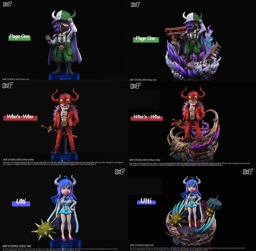 Beast Pirate Who's-Who, Pageone, Ulti - ONE PIECE