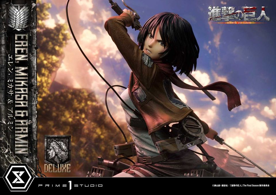 Attack On Titan Eren, Mikasa & Armin Deluxe Version
