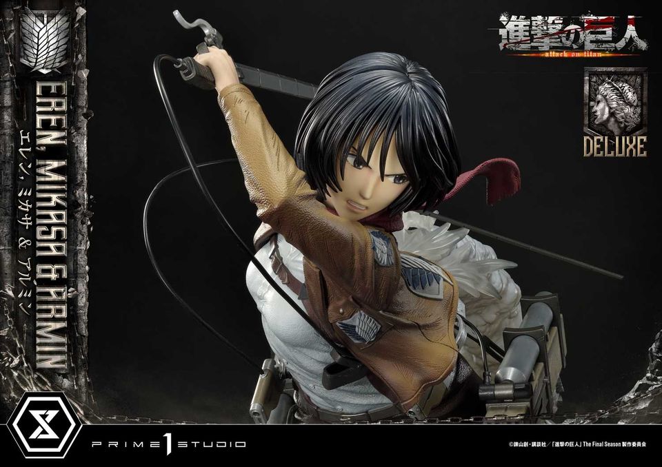 Attack On Titan Eren, Mikasa & Armin Deluxe Version