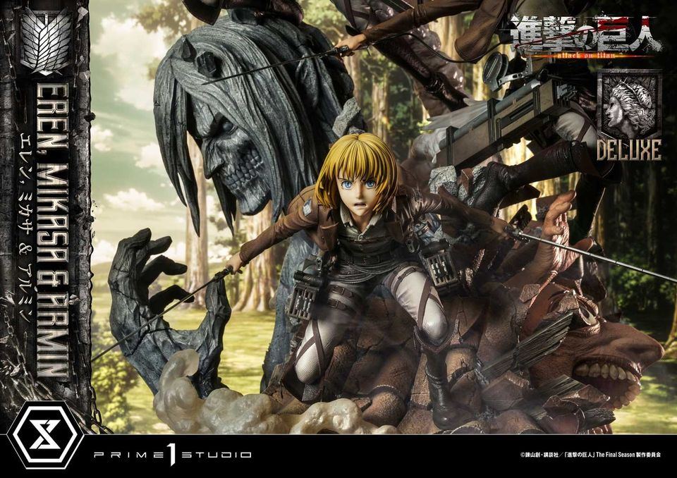 Attack On Titan Eren, Mikasa & Armin Deluxe Version