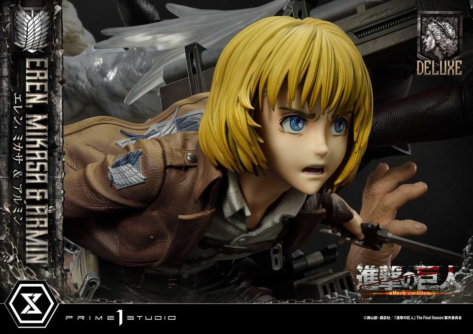 Attack On Titan Eren, Mikasa & Armin Deluxe Version