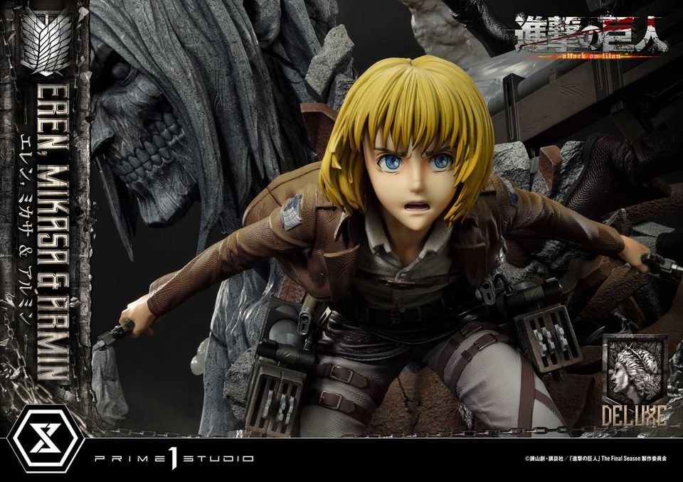 Attack On Titan Eren, Mikasa & Armin Deluxe Version
