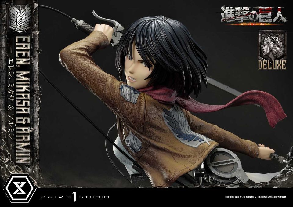 Attack On Titan Eren, Mikasa & Armin Deluxe Version