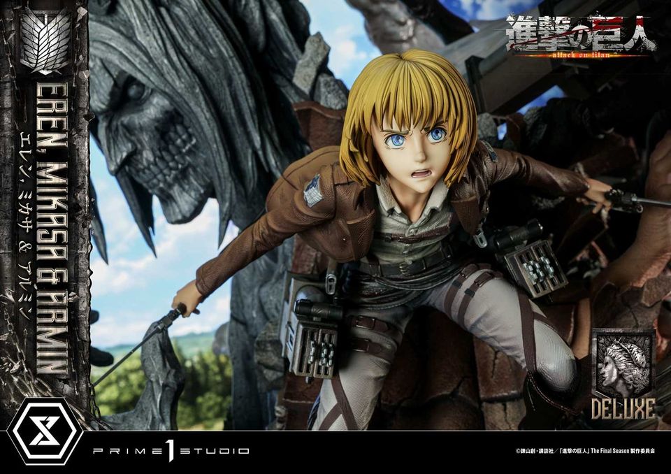 Attack On Titan Eren, Mikasa & Armin Deluxe Version