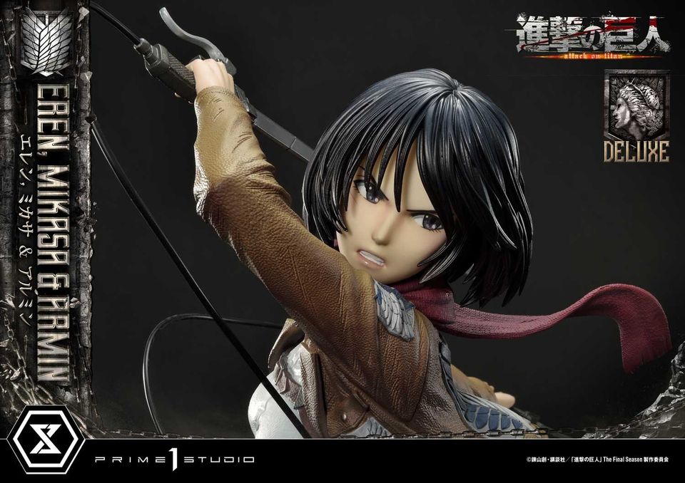 Attack On Titan Eren, Mikasa & Armin Deluxe Version
