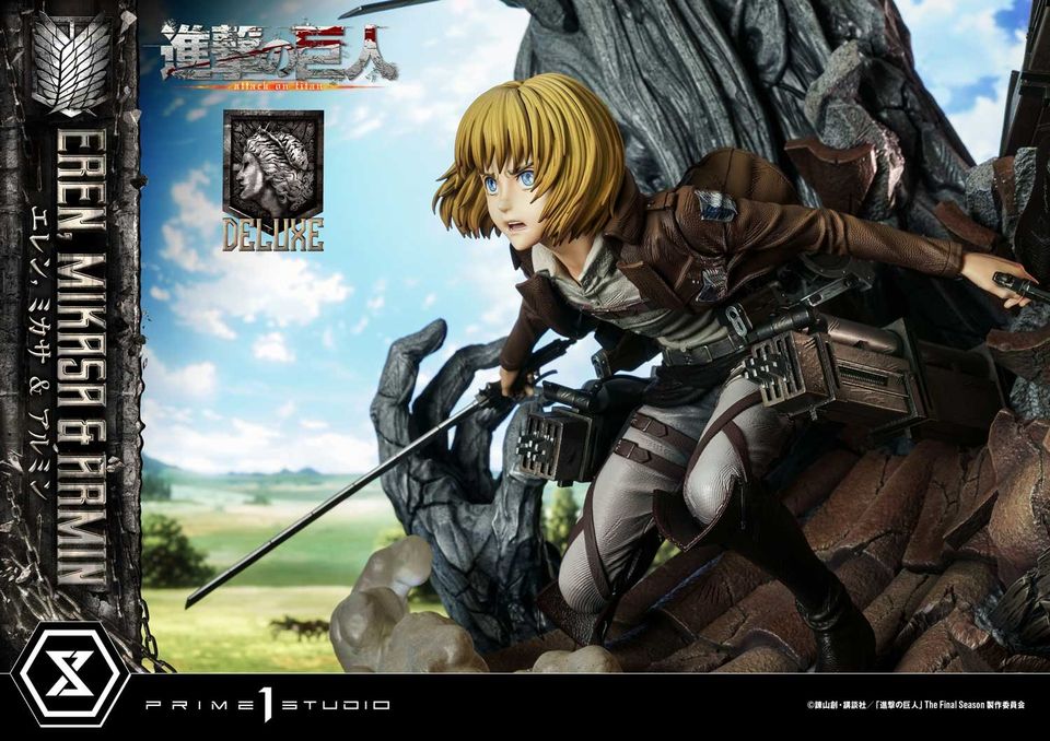Attack On Titan Eren, Mikasa & Armin Deluxe Version
