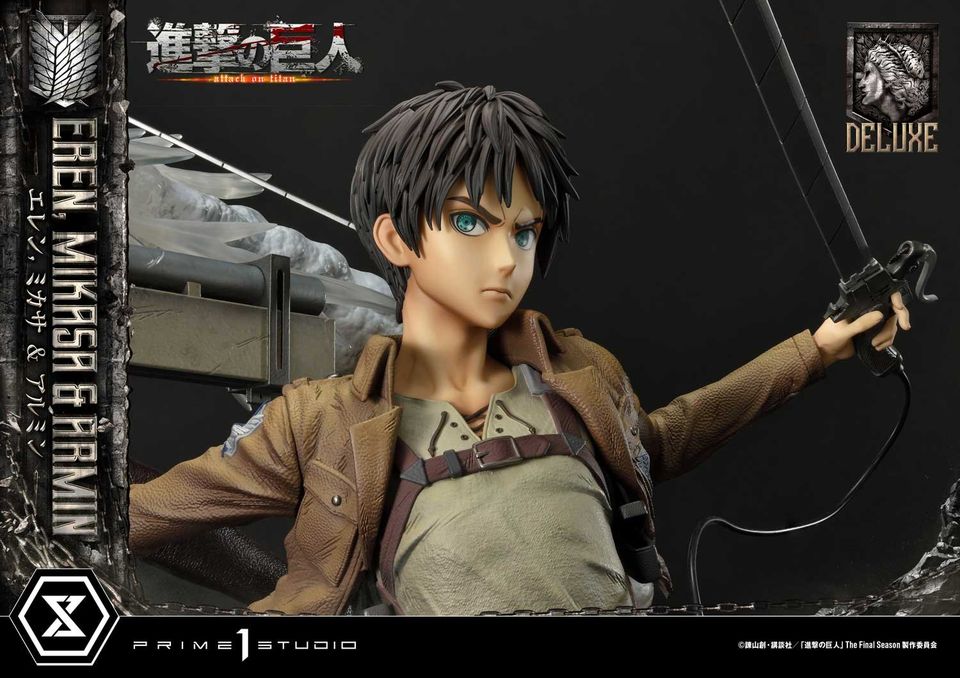 Attack On Titan Eren, Mikasa & Armin Deluxe Version