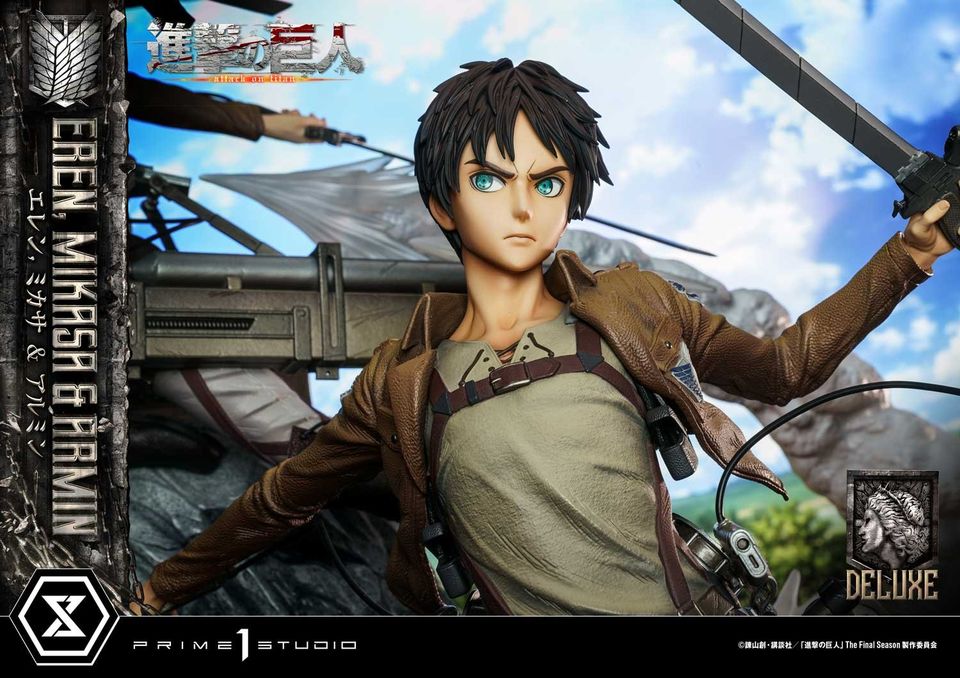 Attack On Titan Eren, Mikasa & Armin Deluxe Version