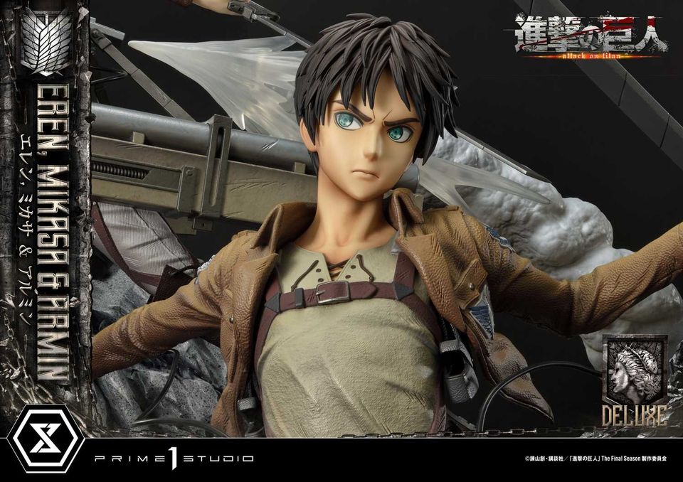 Attack On Titan Eren, Mikasa & Armin Deluxe Version