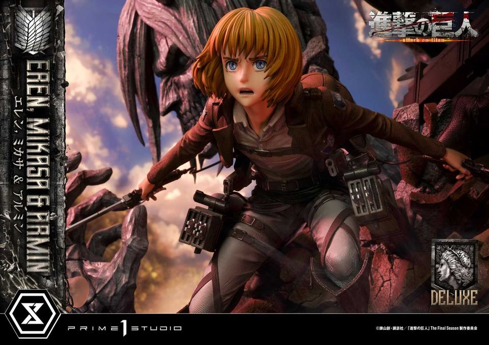 Attack On Titan Eren, Mikasa & Armin Deluxe Version