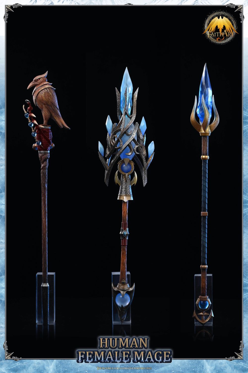 The Human Female Mega Frostfire Regalia with LED - World of Warcraft 1/4