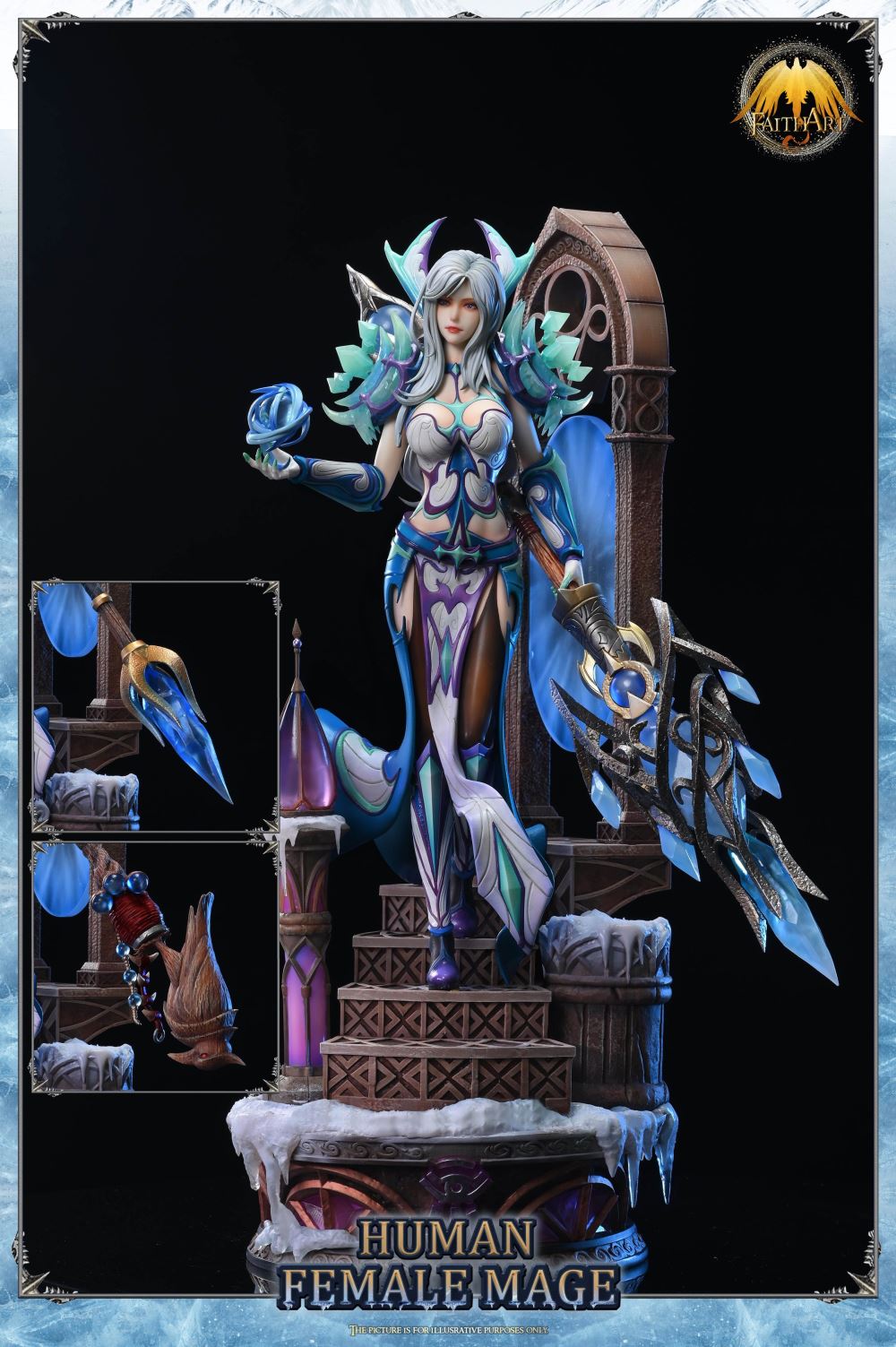 The Human Female Mega Frostfire Regalia with LED - World of Warcraft 1/4