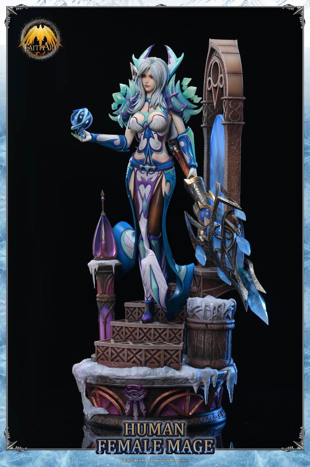 The Human Female Mega Frostfire Regalia with LED - World of Warcraft 1/4
