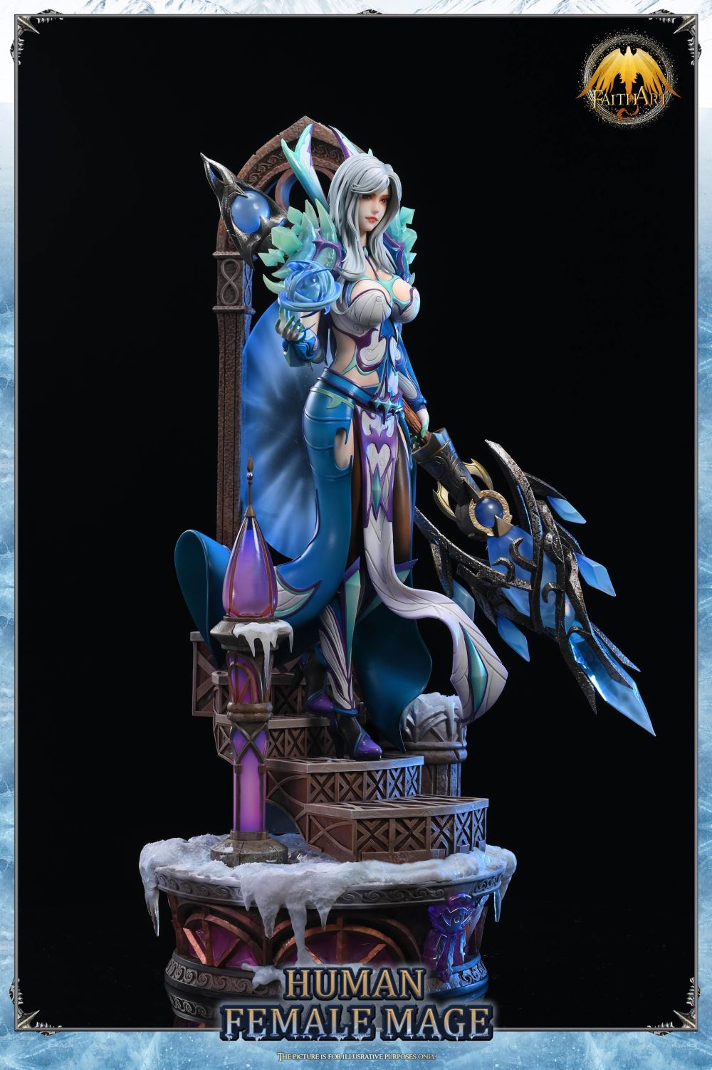 The Human Female Mega Frostfire Regalia with LED - World of Warcraft 1/4