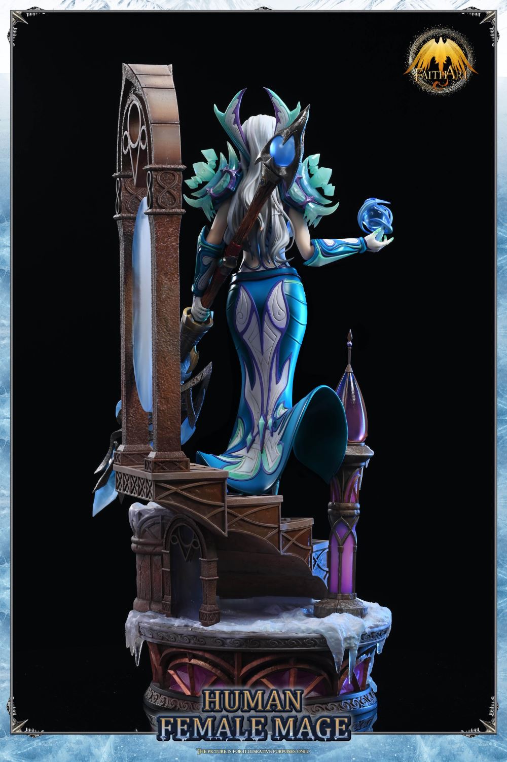 The Human Female Mega Frostfire Regalia with LED - World of Warcraft 1/4