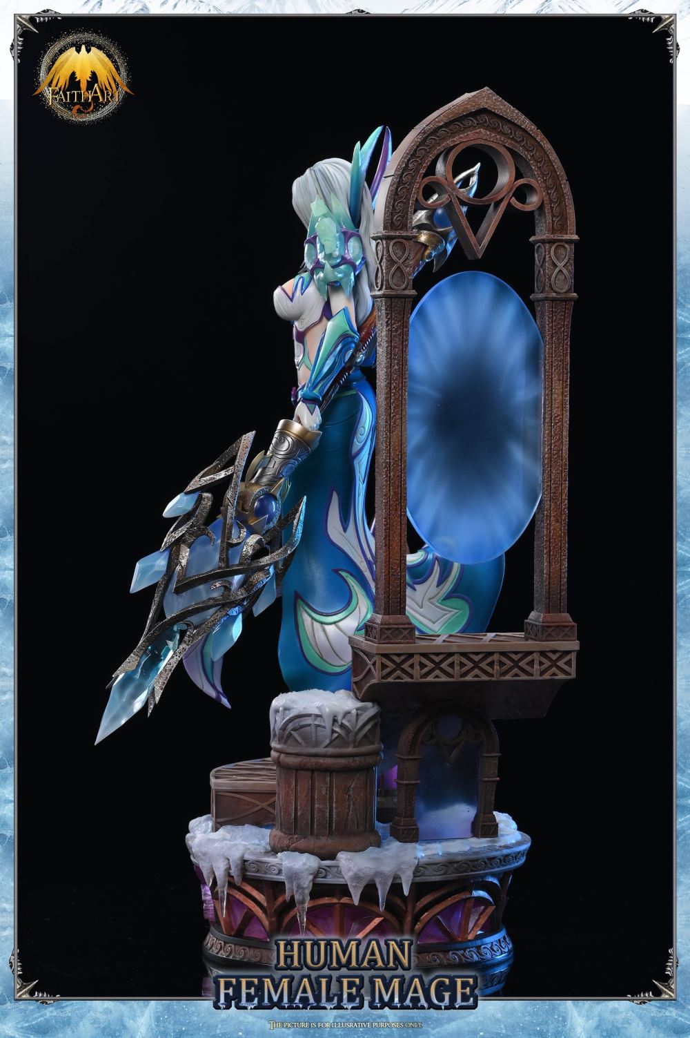 The Human Female Mega Frostfire Regalia with LED - World of Warcraft 1/4