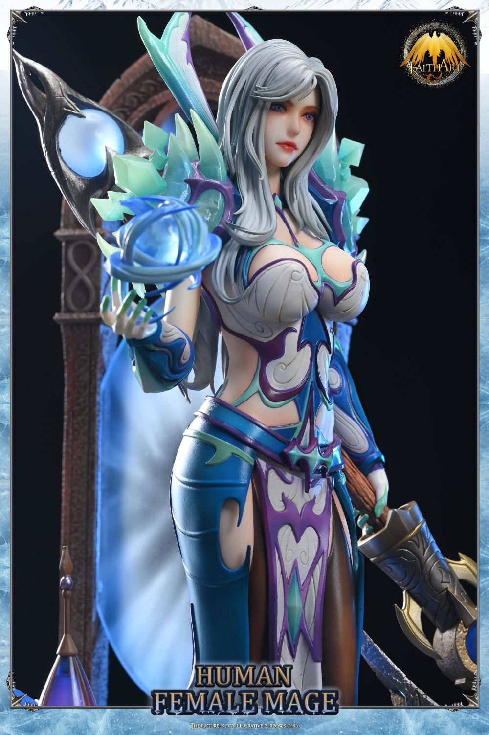 The Human Female Mega Frostfire Regalia with LED - World of Warcraft 1/4