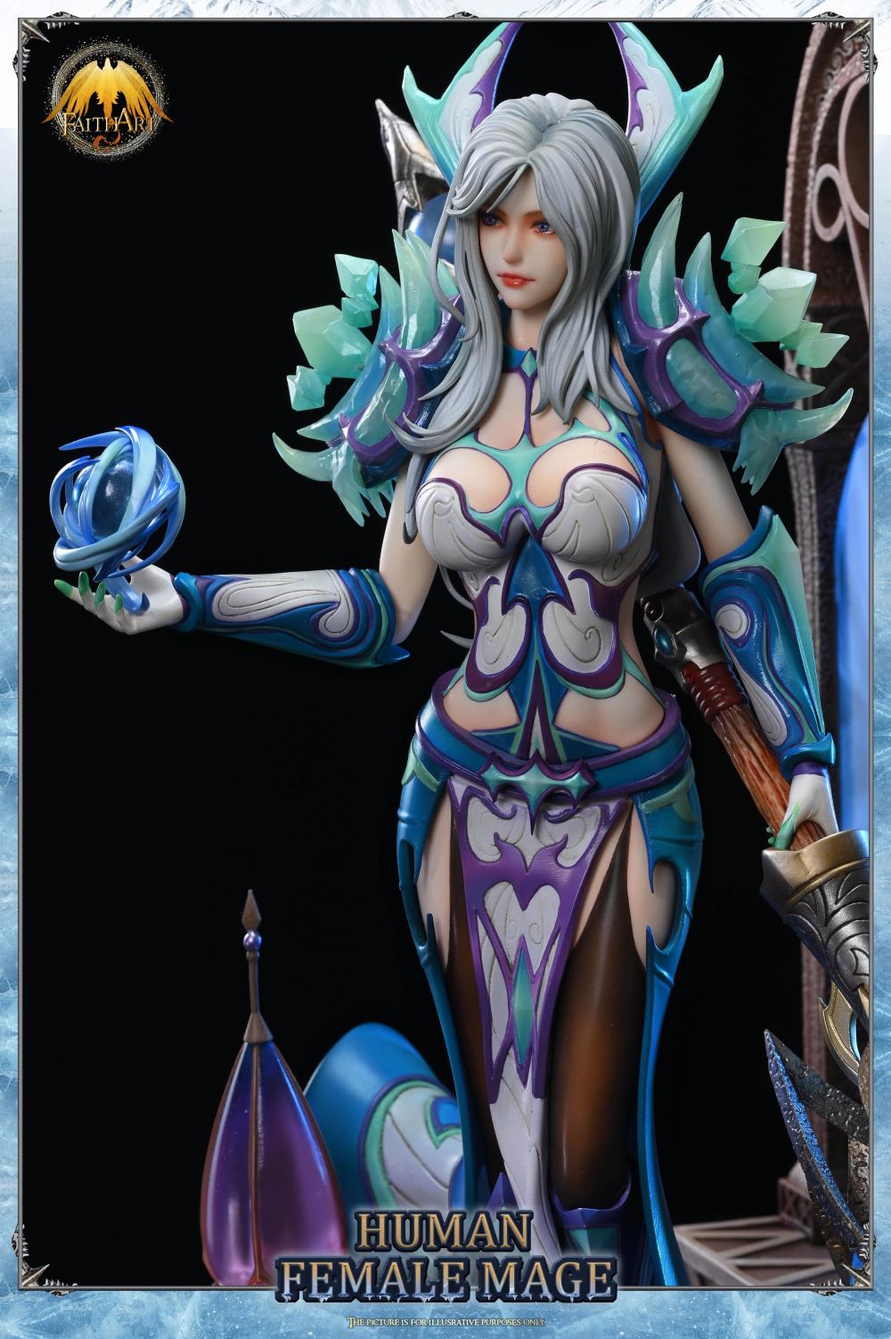 The Human Female Mega Frostfire Regalia with LED - World of Warcraft 1/4