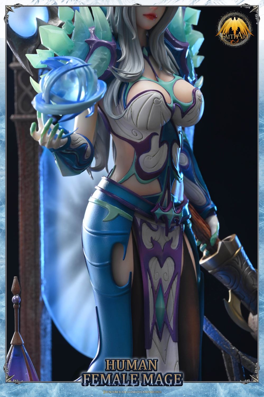The Human Female Mega Frostfire Regalia with LED - World of Warcraft 1/4