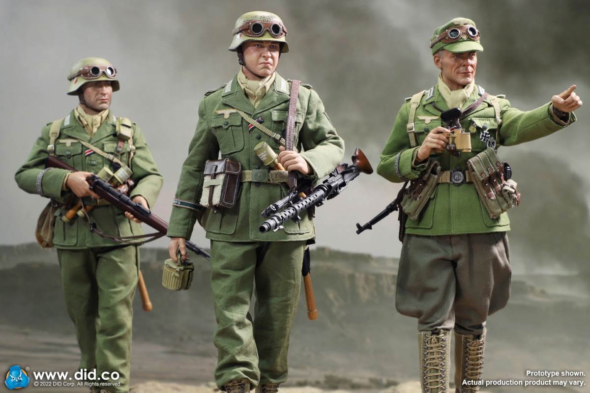 WWII North African Wehrmacht Machine Gunner - Beas 1/6