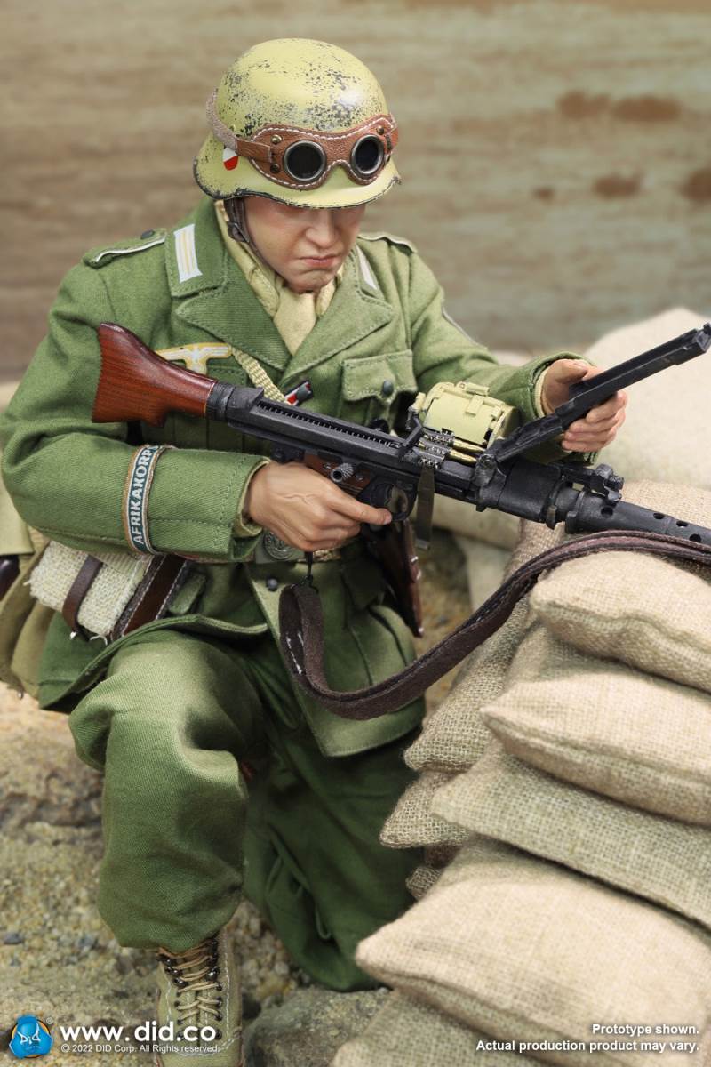 WWII North African Wehrmacht Machine Gunner - Beas 1/6