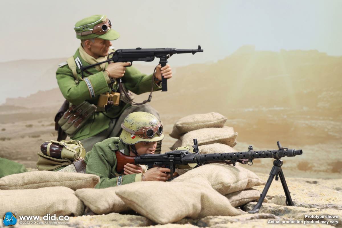 WWII North African Wehrmacht Machine Gunner - Beas 1/6