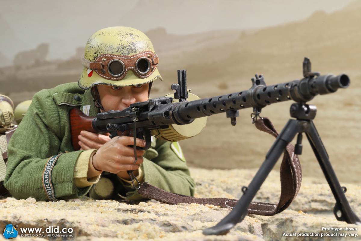 WWII North African Wehrmacht Machine Gunner - Beas 1/6