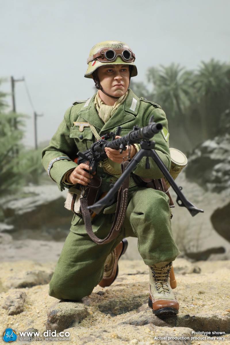 WWII North African Wehrmacht Machine Gunner - Beas 1/6