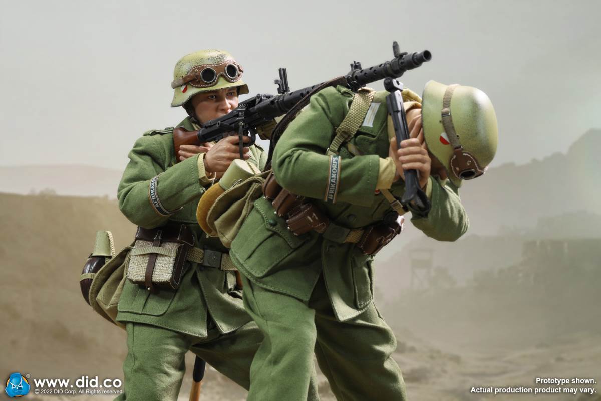 WWII North African Wehrmacht Machine Gunner - Beas 1/6