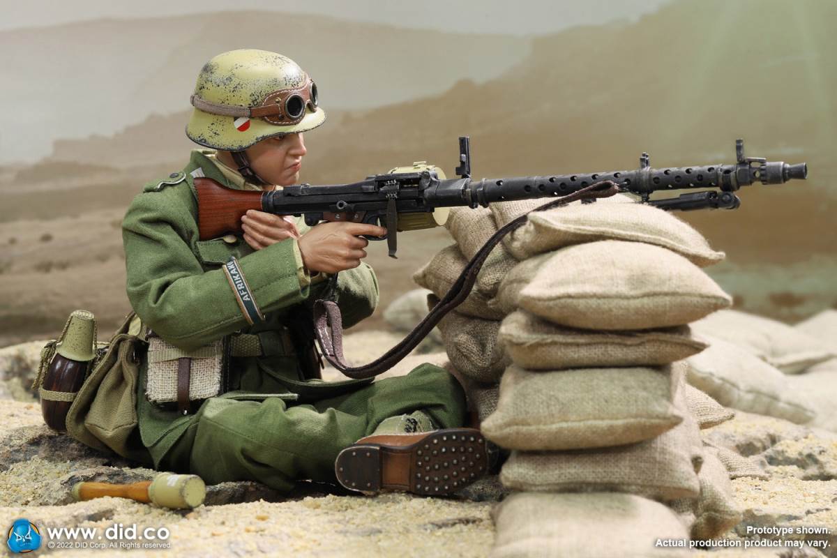 WWII North African Wehrmacht Machine Gunner - Beas 1/6