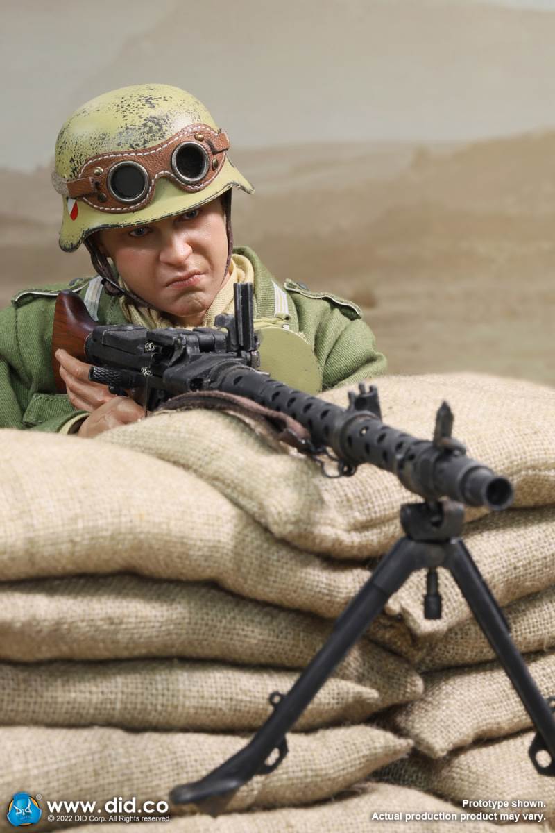 WWII North African Wehrmacht Machine Gunner - Beas 1/6