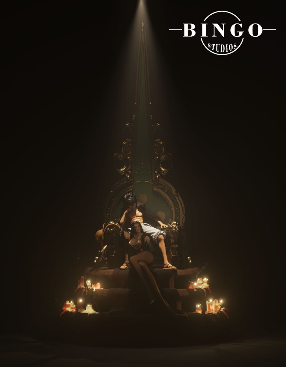 Luffy & Boa Hancock - One Piece