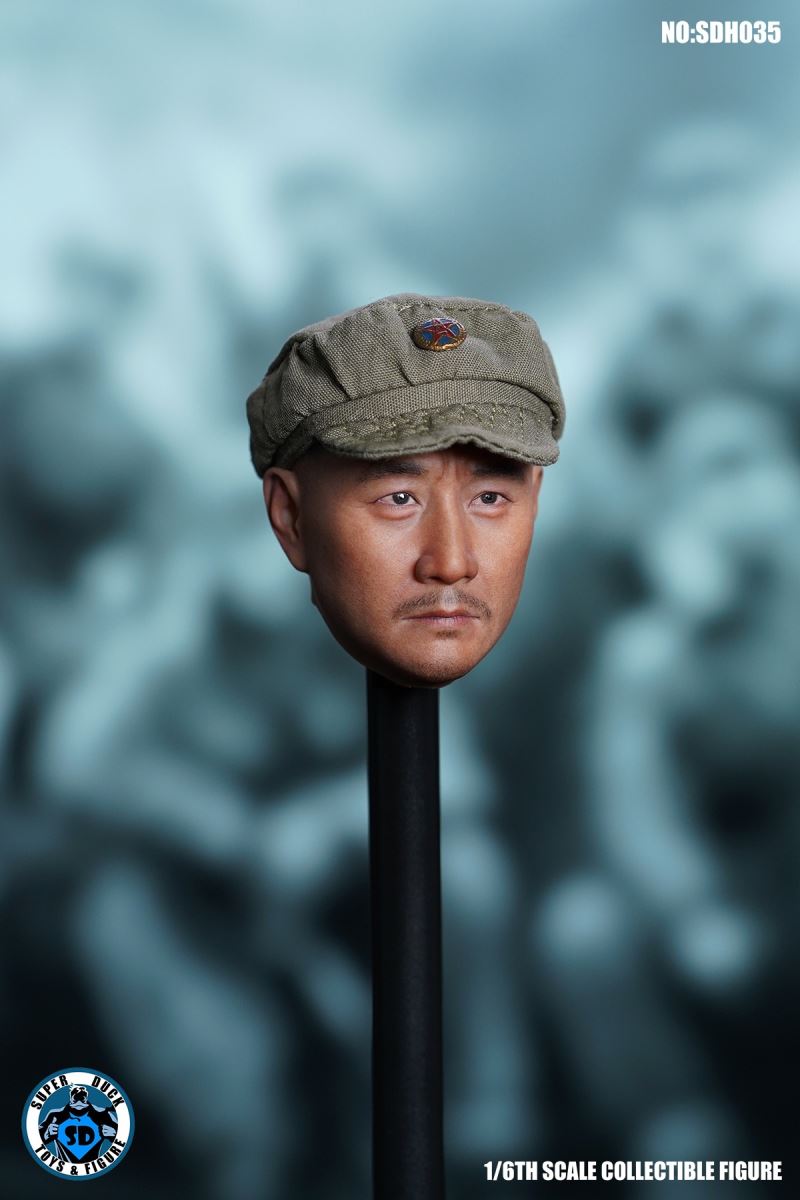 Asian male head carving (SDH035) 1/6