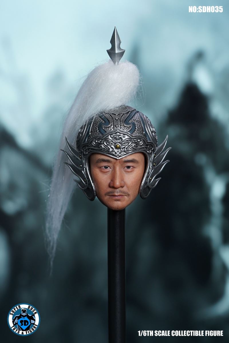 Asian male head carving (SDH035) 1/6