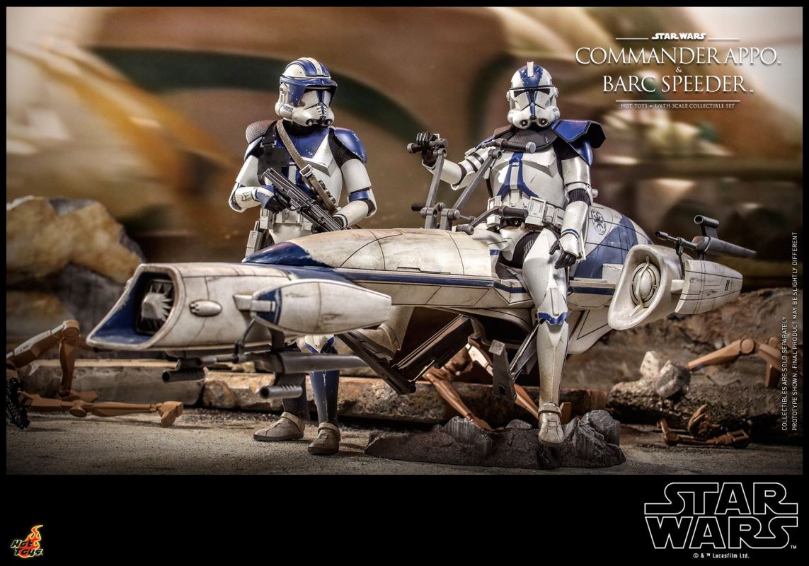 Star Wars: The Clone Wars - Heavy Weapons Clone Trooper and BARC Speeder with Sidecar Collectible Set 1/6