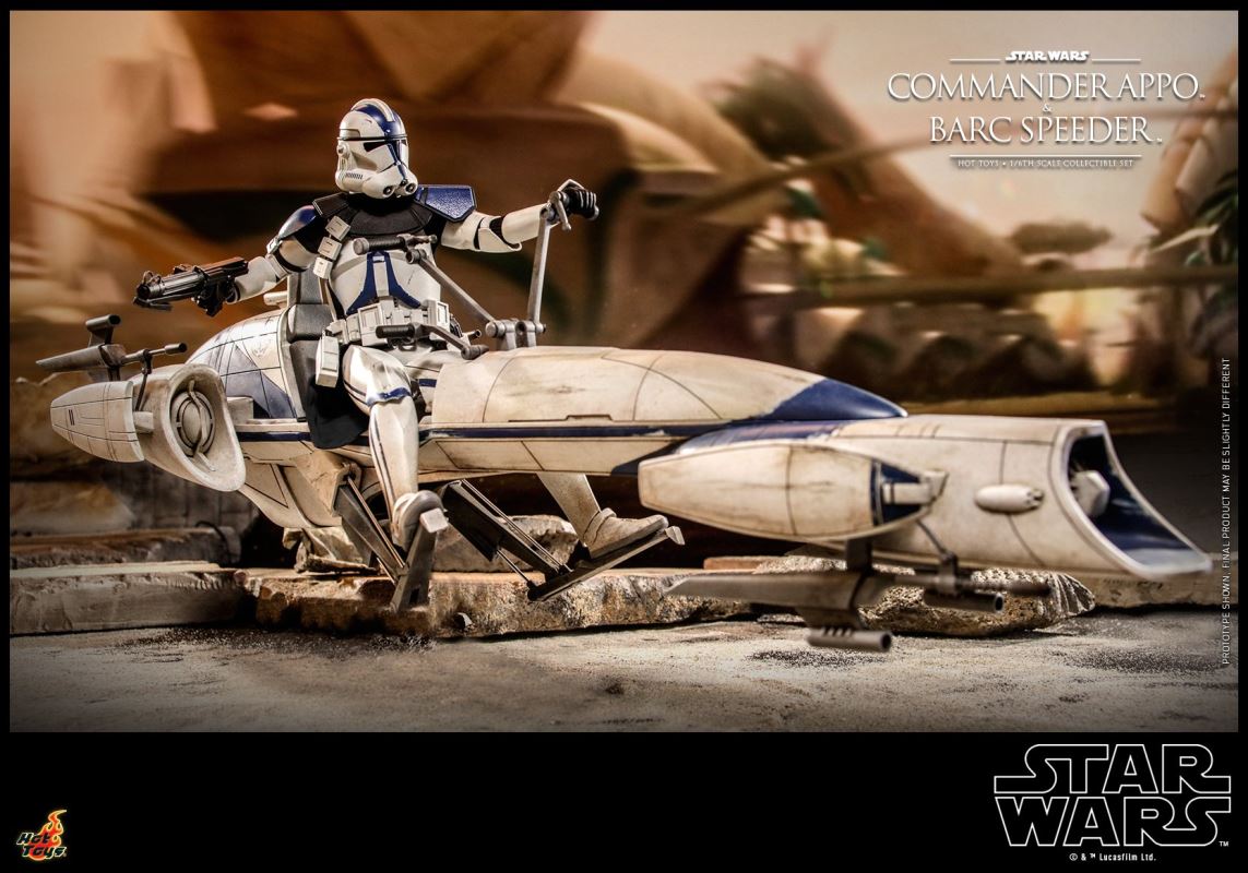 Star Wars: The Clone Wars - Heavy Weapons Clone Trooper and BARC Speeder with Sidecar Collectible Set 1/6