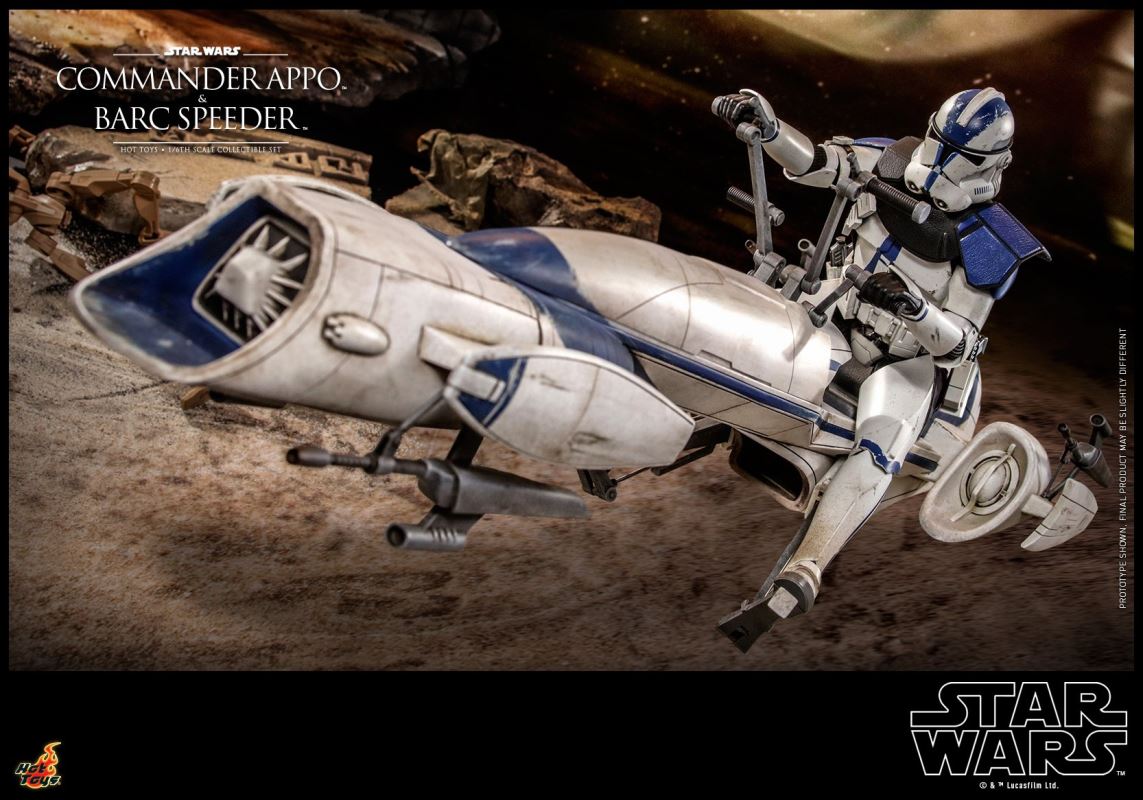 Star Wars: The Clone Wars - Heavy Weapons Clone Trooper and BARC Speeder with Sidecar Collectible Set 1/6