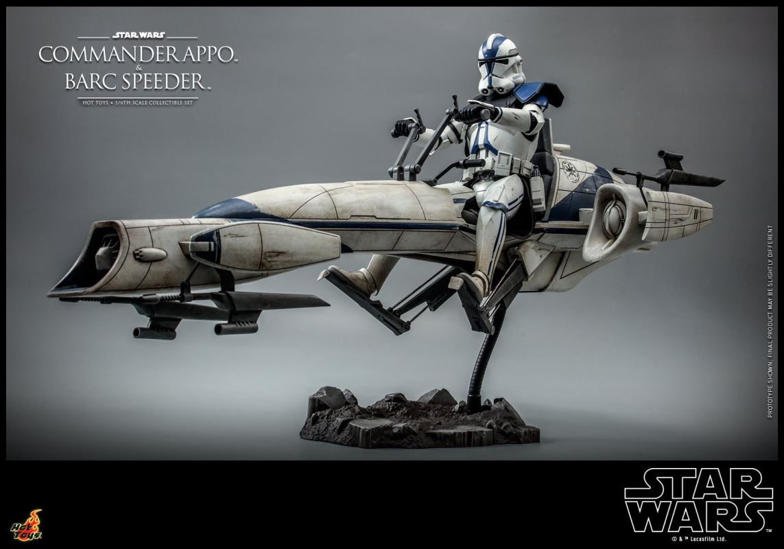 Star Wars: The Clone Wars - Heavy Weapons Clone Trooper and BARC Speeder with Sidecar Collectible Set 1/6