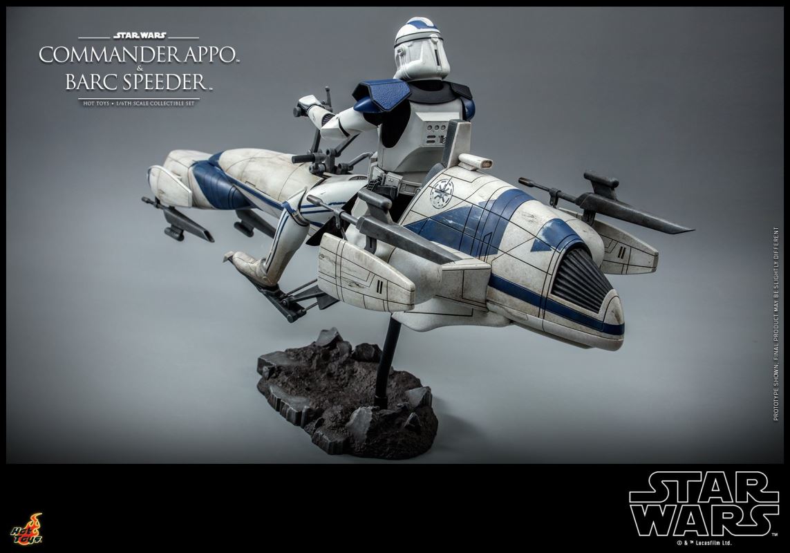 Star Wars: The Clone Wars - Heavy Weapons Clone Trooper and BARC Speeder with Sidecar Collectible Set 1/6