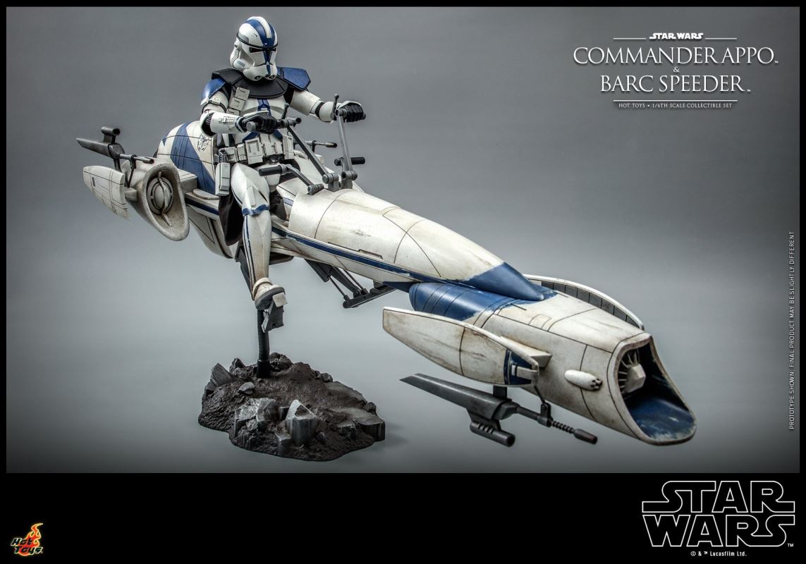 Star Wars: The Clone Wars - Heavy Weapons Clone Trooper and BARC Speeder with Sidecar Collectible Set 1/6