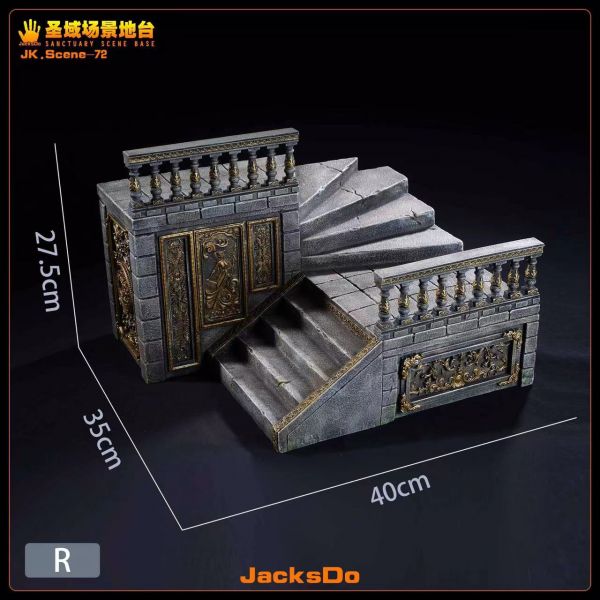 Athena statue sanctuary scene platform