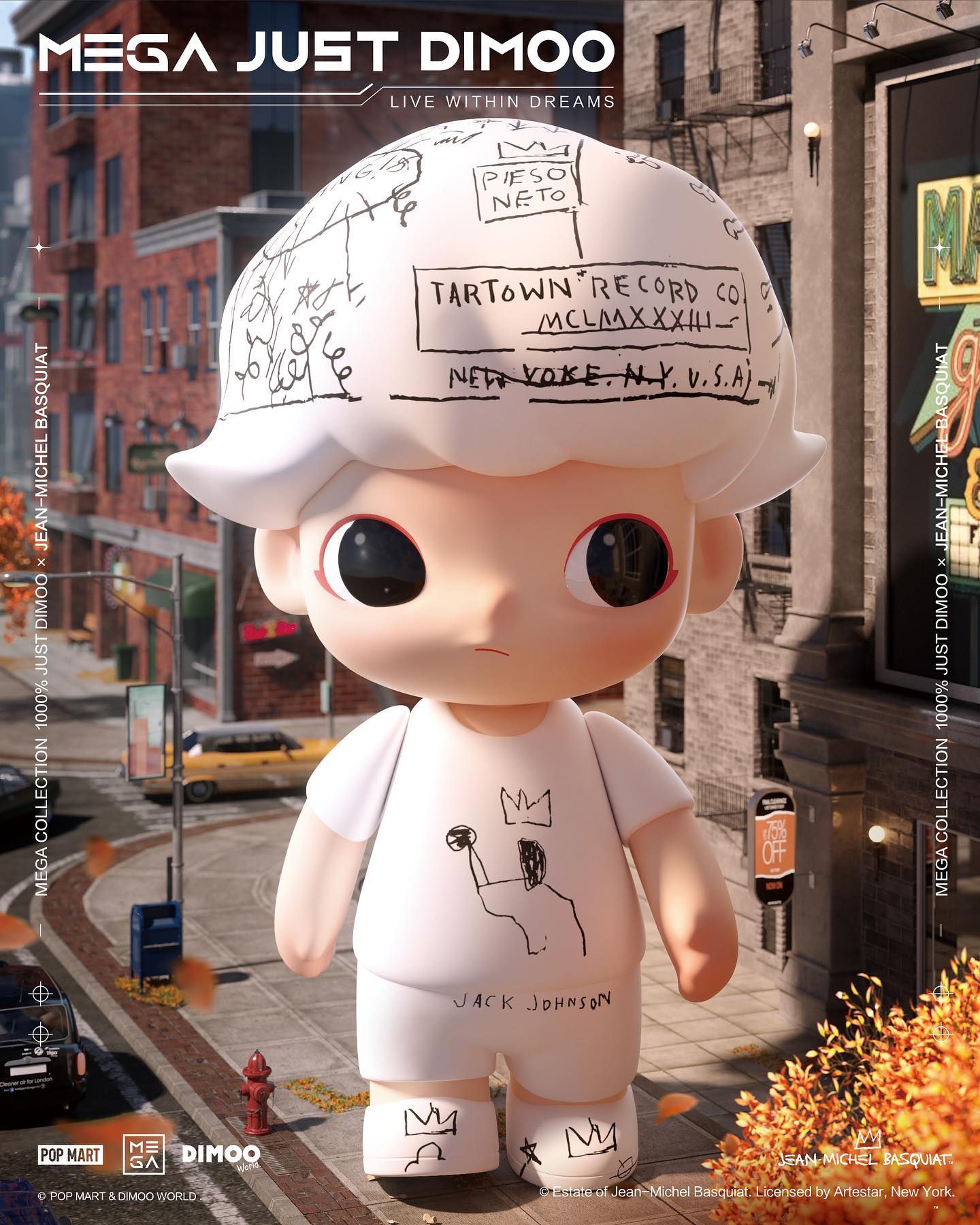 MEGA COLLECTION 1000% JUST DIMOO x JEAN-MICHEL BASQUIAT
