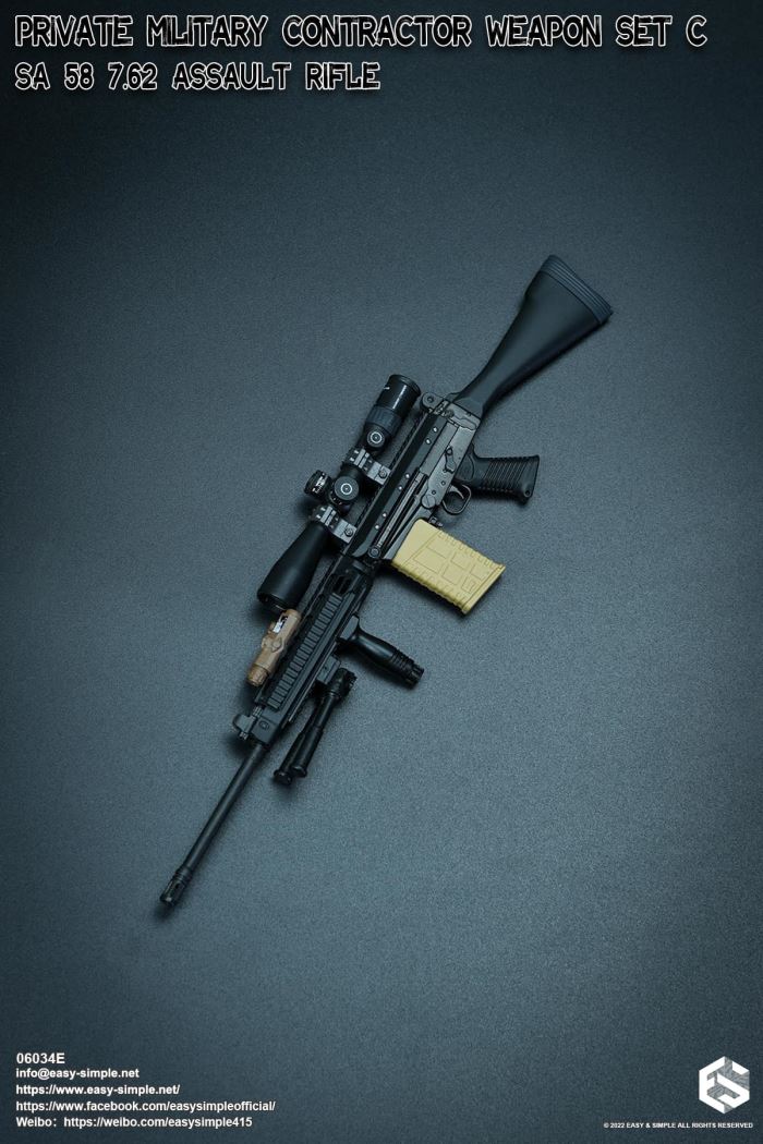 Private Military Contractor Weapon Set 1/6